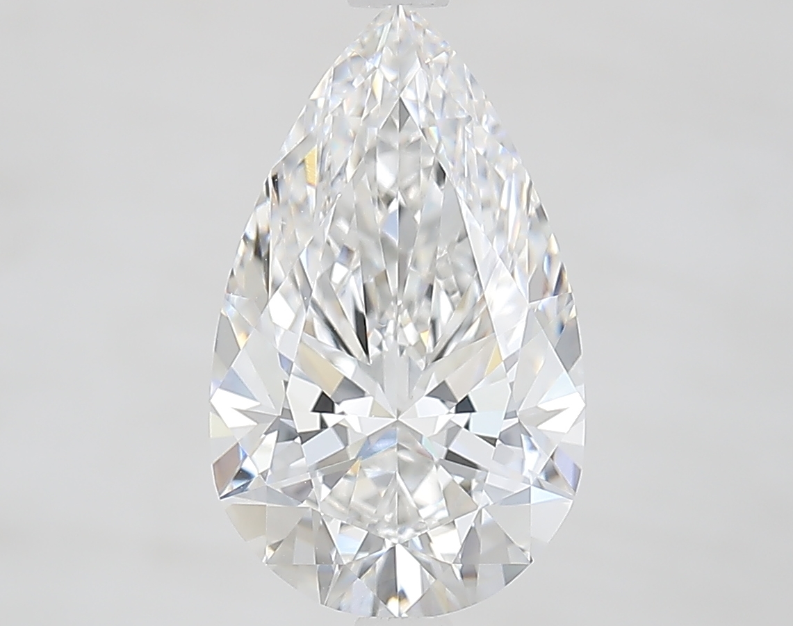 Бриллиант Лабораторный с огранкой Груша, цвет E и чистотой VVS2
