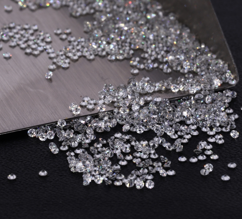 Diamantes calibrados a granel, 3.20 mm, color F+, claridad VS+