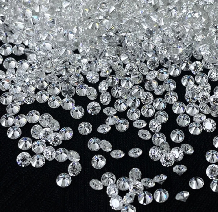 Diamantes calibrados a granel, 2.80 mm, color F+, claridad VS+