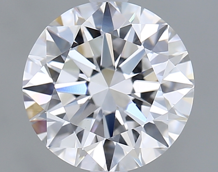 Lab-grown diamond, Round, Color E, Clarity VVS2