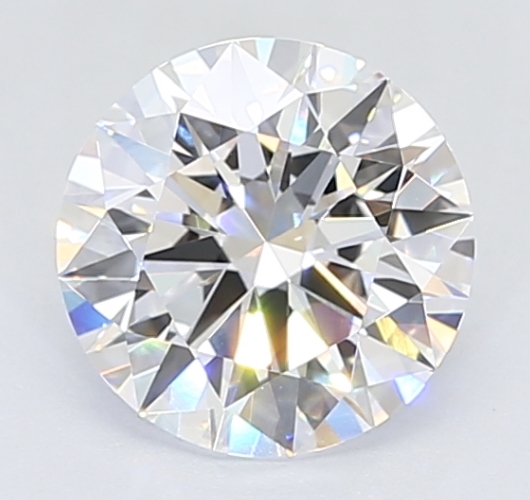 Lab-grown diamond, Round, Color E, Clarity VVS2