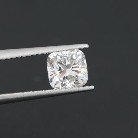 Бриллиант Лабораторный с огранкой Кушон, цвет D и чистотой VVS2