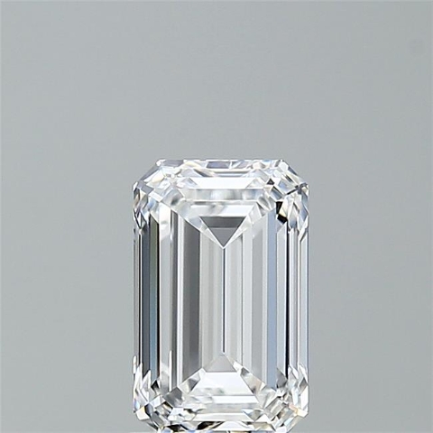 Diamond Lab-grown,  Emerald, Color E, Clarity VVS2