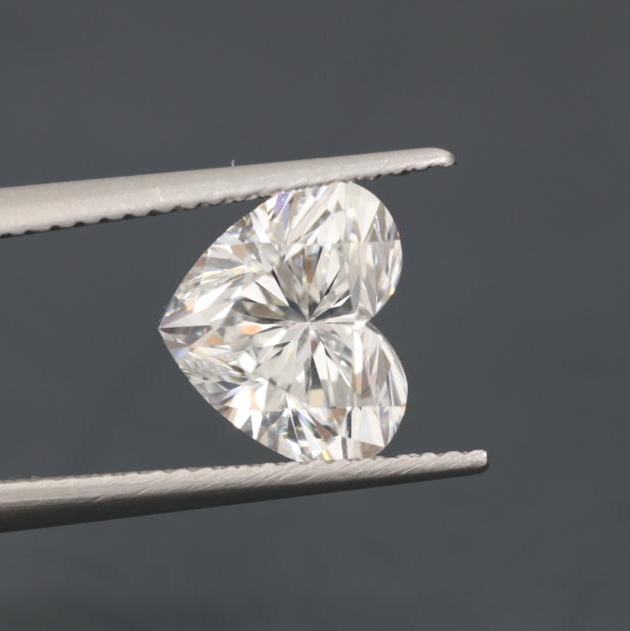 Diamante Laboratorio en forma de Corazón, color D y claridad VVS2