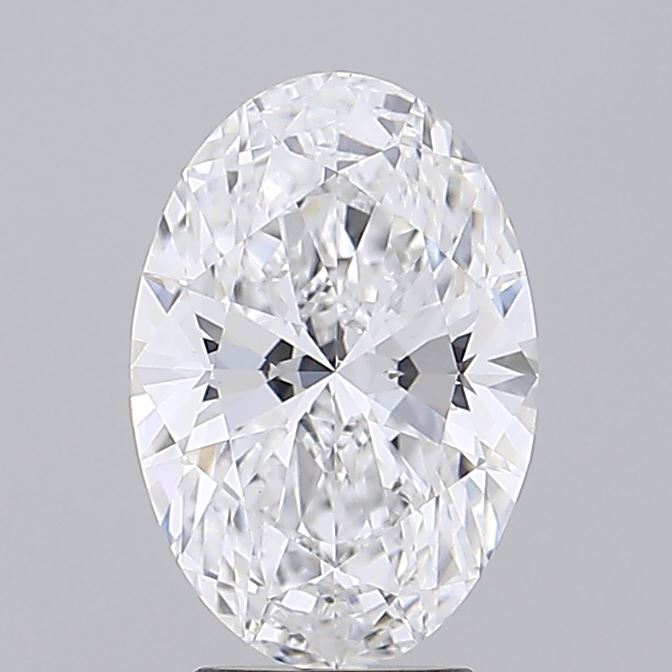 Diamond Lab-grown,  Oval, Color E, Clarity VVS2